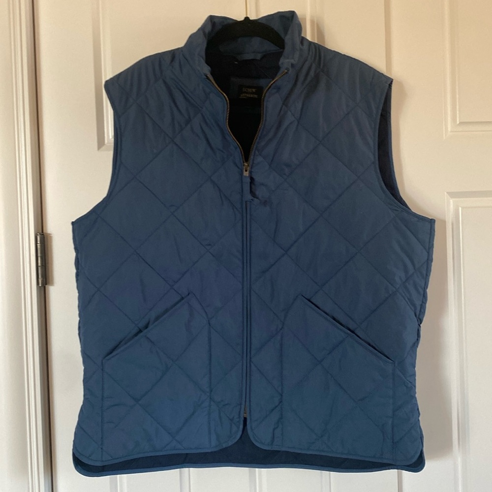 J.Crew Mens Classic Quilted Outerwear Full Zip Vest